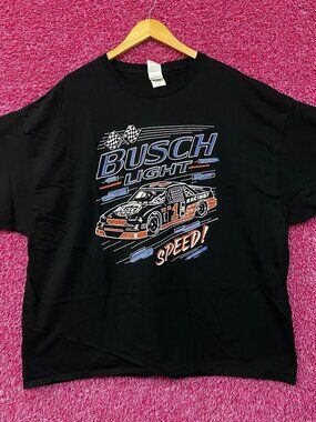 Busch Light Speed Racing Beer Promo T-Shirt XXL